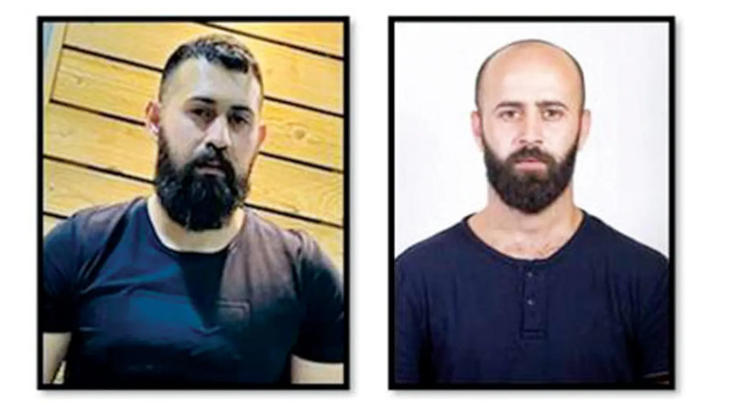 صورة وزّعها الأمن الإسرائيلي ليوسف ومارسيل منصور