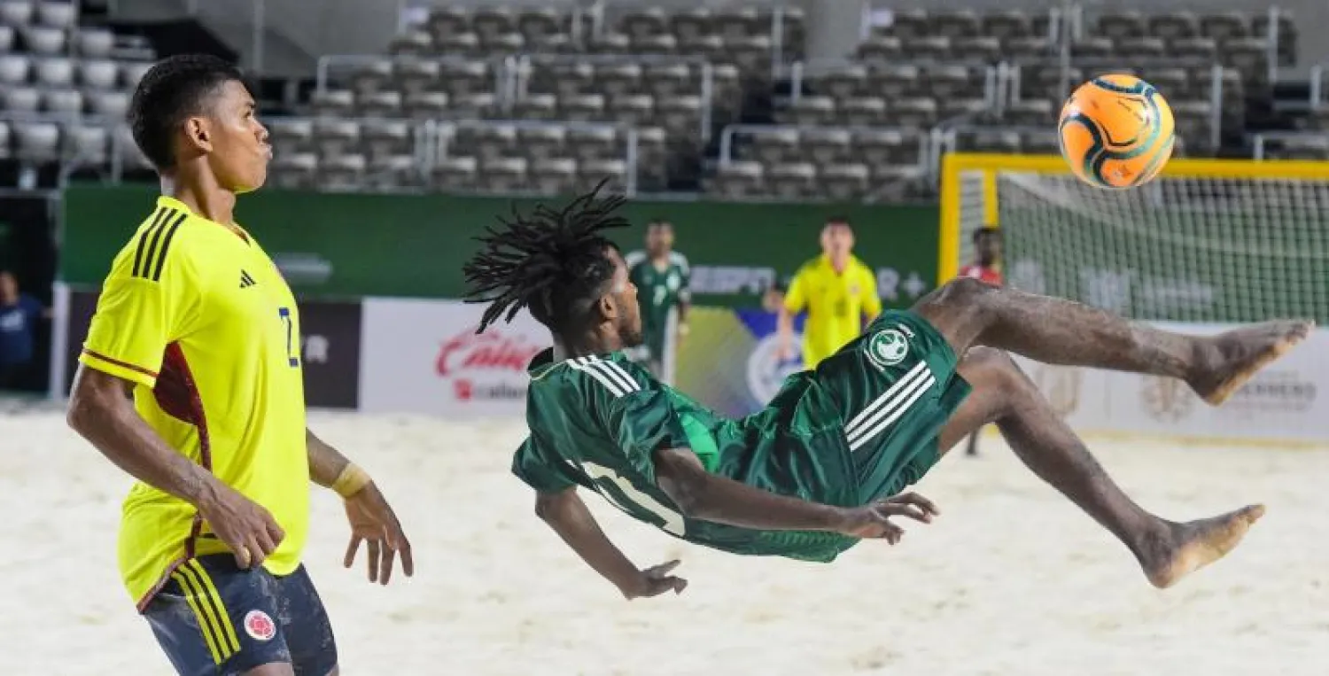 جانب من مباراة السعودية وكولومبيا اليوم (الاتحاد السعودي لكرة القدم)