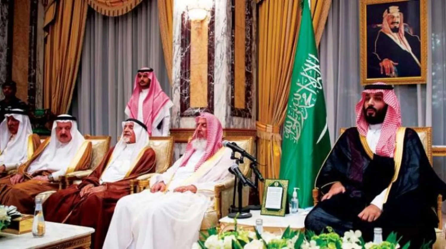 مراسم بیعت با شاهزاده محمد بن سلمان ولیعهد جدید در ۲۶ رمضان ۱۴۳۸ هجری قمری در مکه مکرمه (واس)