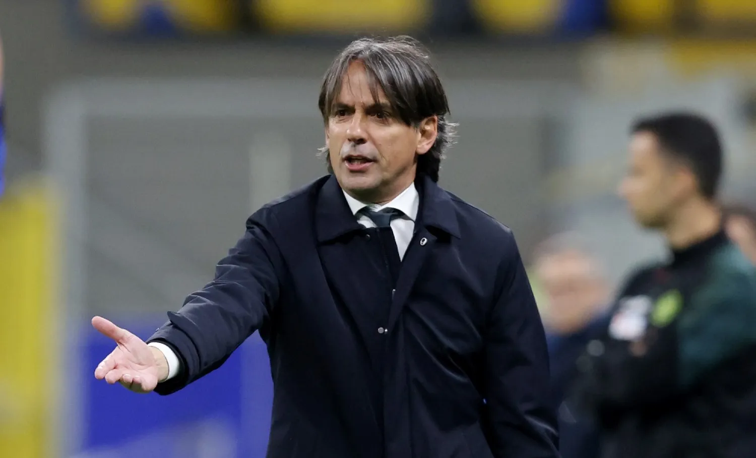 Football - Serie A - Inter Milan v Monza - San Siro, Milan, Italy - April 15, 2023 Inter Milan coach Simone Inzaghi reacts. (Reuters)