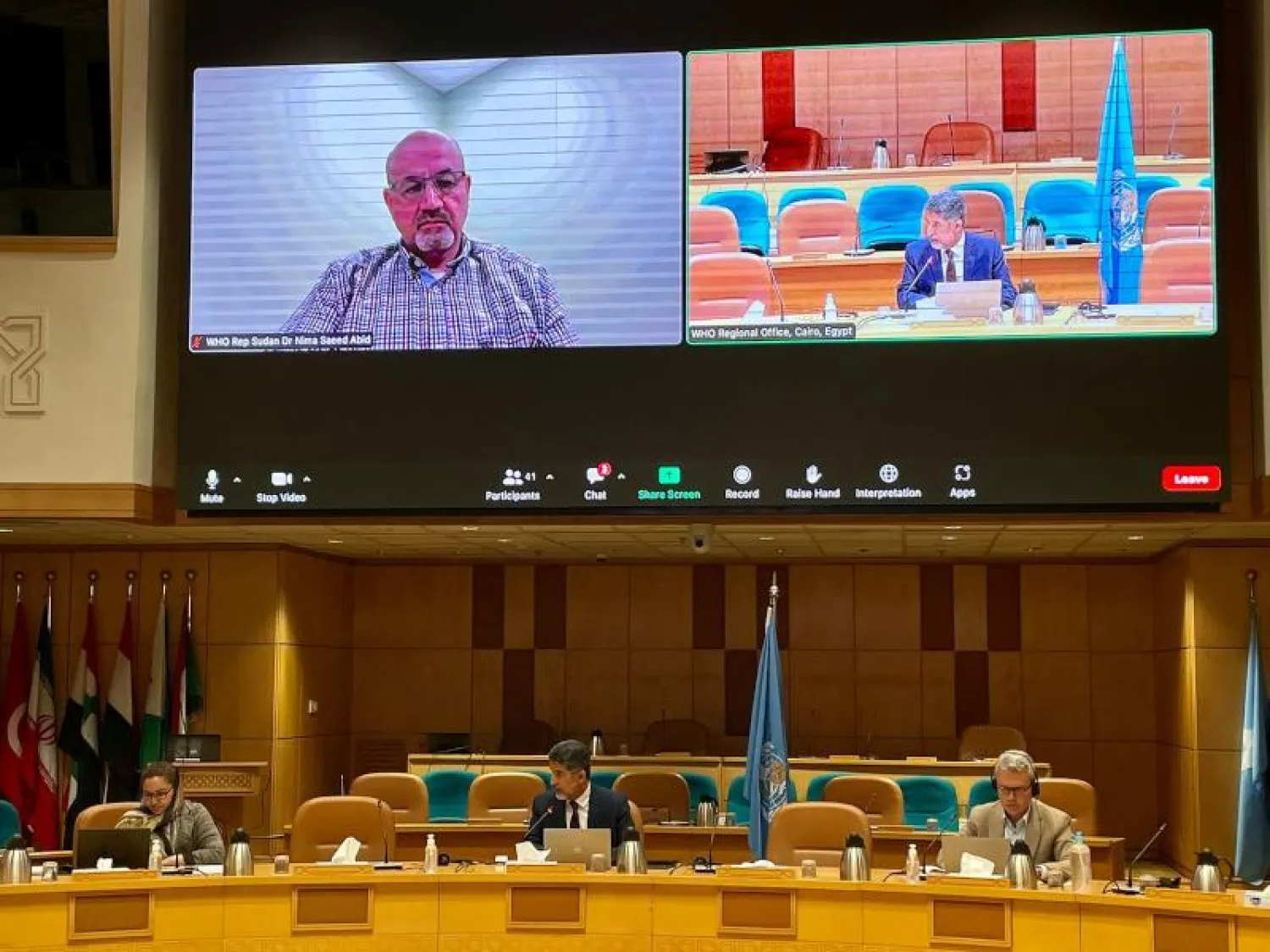 جانب من المؤتمر الصحافي الافتراضي (منظمة الصحة العالمية)