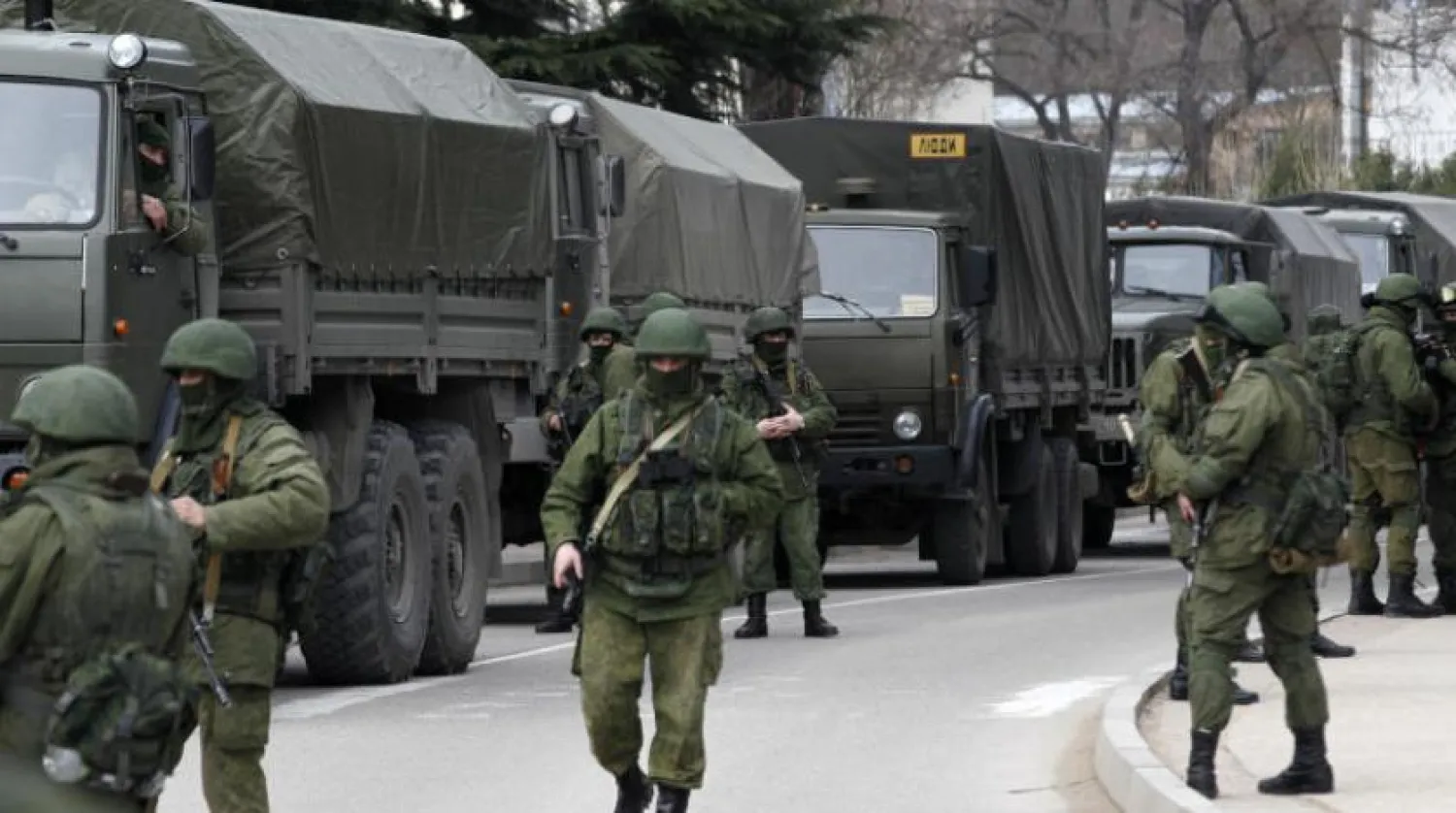 Russian soldiers in Crimea (File/Reuters)