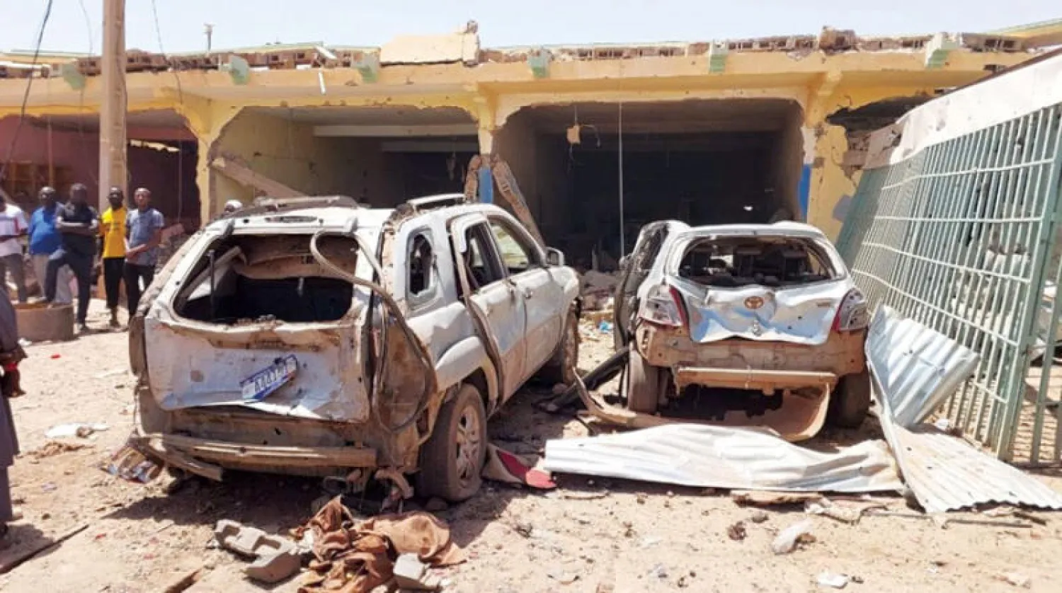 آثار الهجوم وسط مالي (صورة تداولتها صحف محلية)