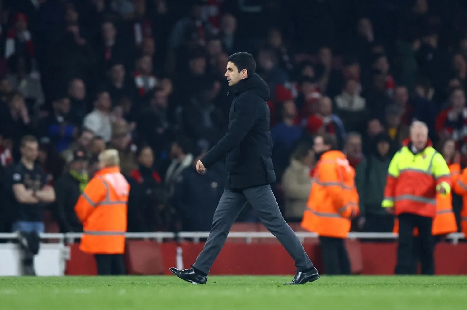 Football - Premier League - Arsenal v Southampton - Emirates Stadium, London, Britain - April 21, 2023 Arsenal manager Mikel Arteta after the match. (Reuters)