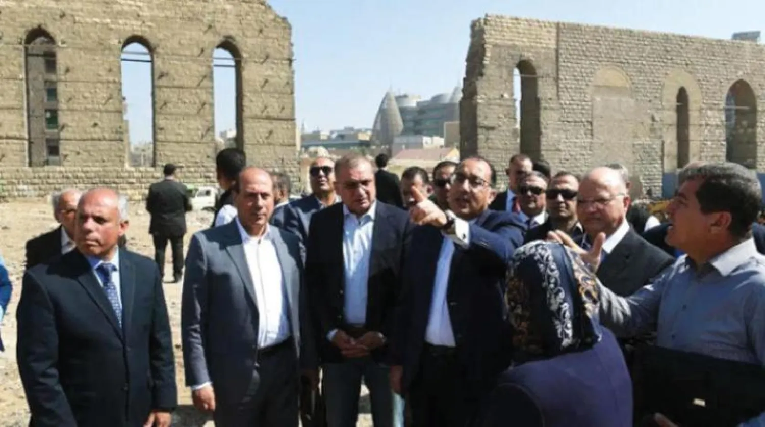 The Egyptian Prime Minister during an inspection tour last March of historic areas in Cairo (Egyptian government)