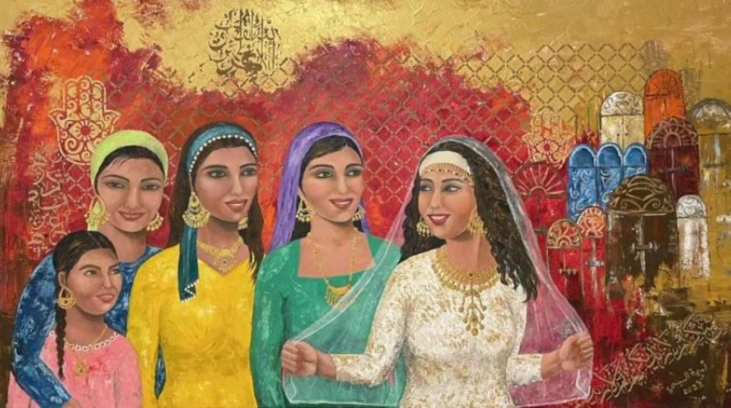 ‘Mısır Hikayeleri’ sergisinde birbirinden farklı eseler yer alıyor. (Şarku’l Avsat)