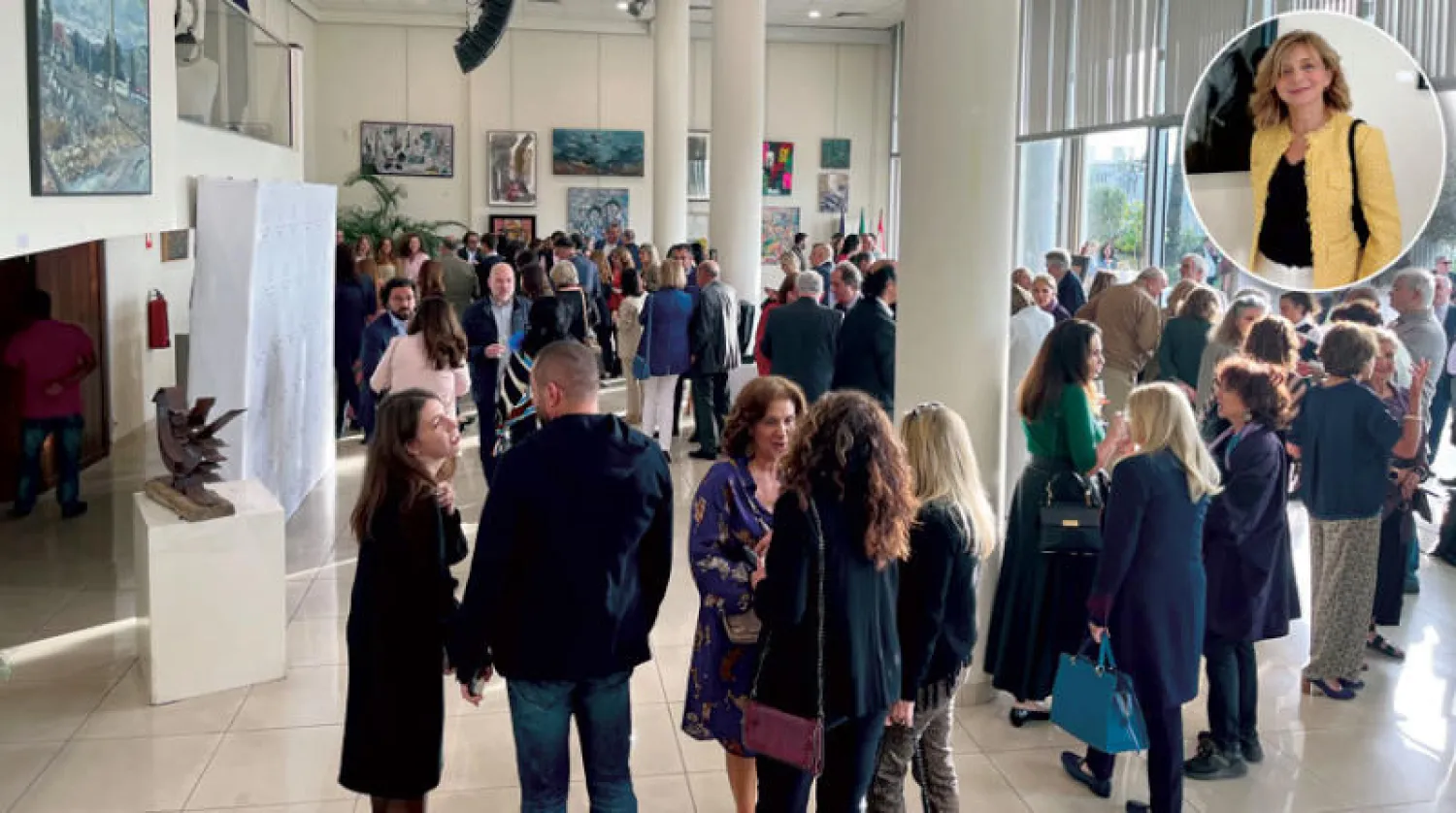 من افتتاح معرض «الفن الدوار» بالسفارة الإيطالية في بعبدا  -   آنا ورد