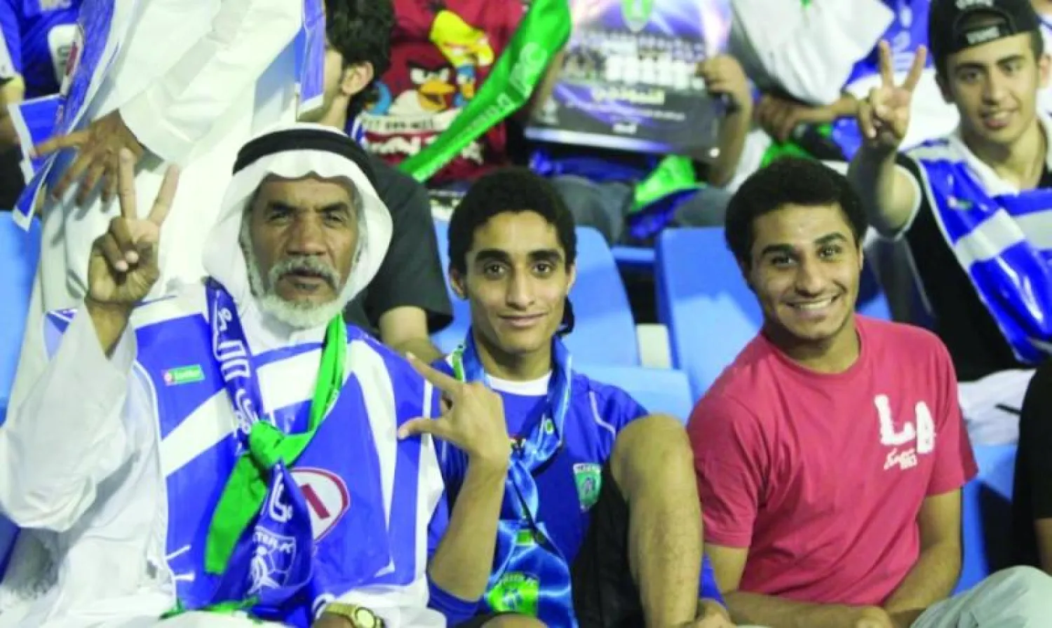 محمد البن خلال حضوره إحدى المباريات (الشرق الأوسط)