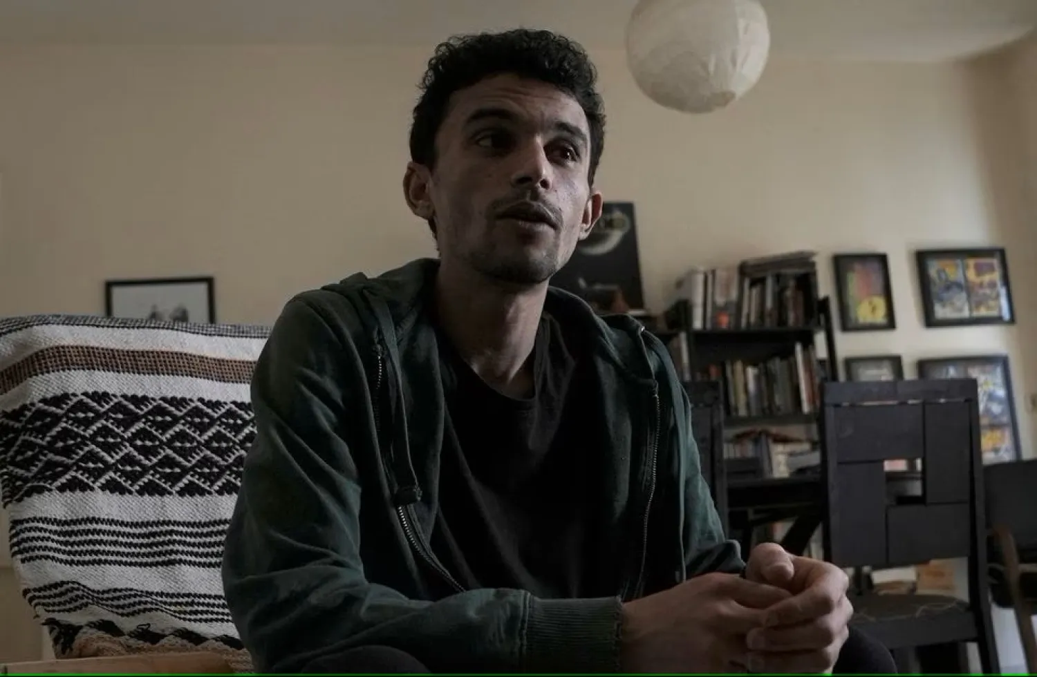 Youssef, a Syrian refugee and single father of two girls, attends an interview with Reuters, in Beirut, Lebanon April 26, 2023. REUTERS/Issam Abdallah