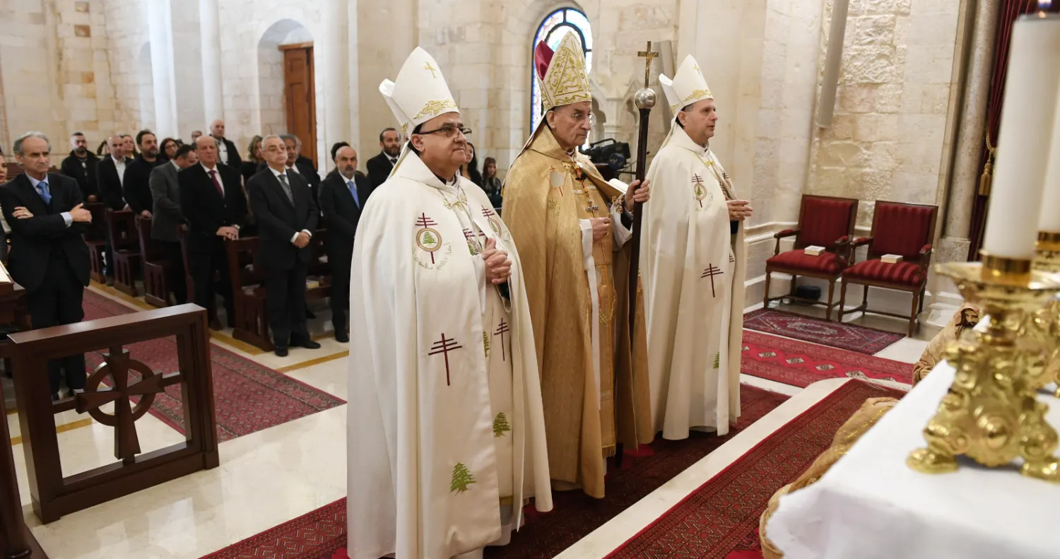 البطريرك الماروني بشارة الراعي يترأس قداس رأس السنة الجديدة (الوطنية للإعلام)