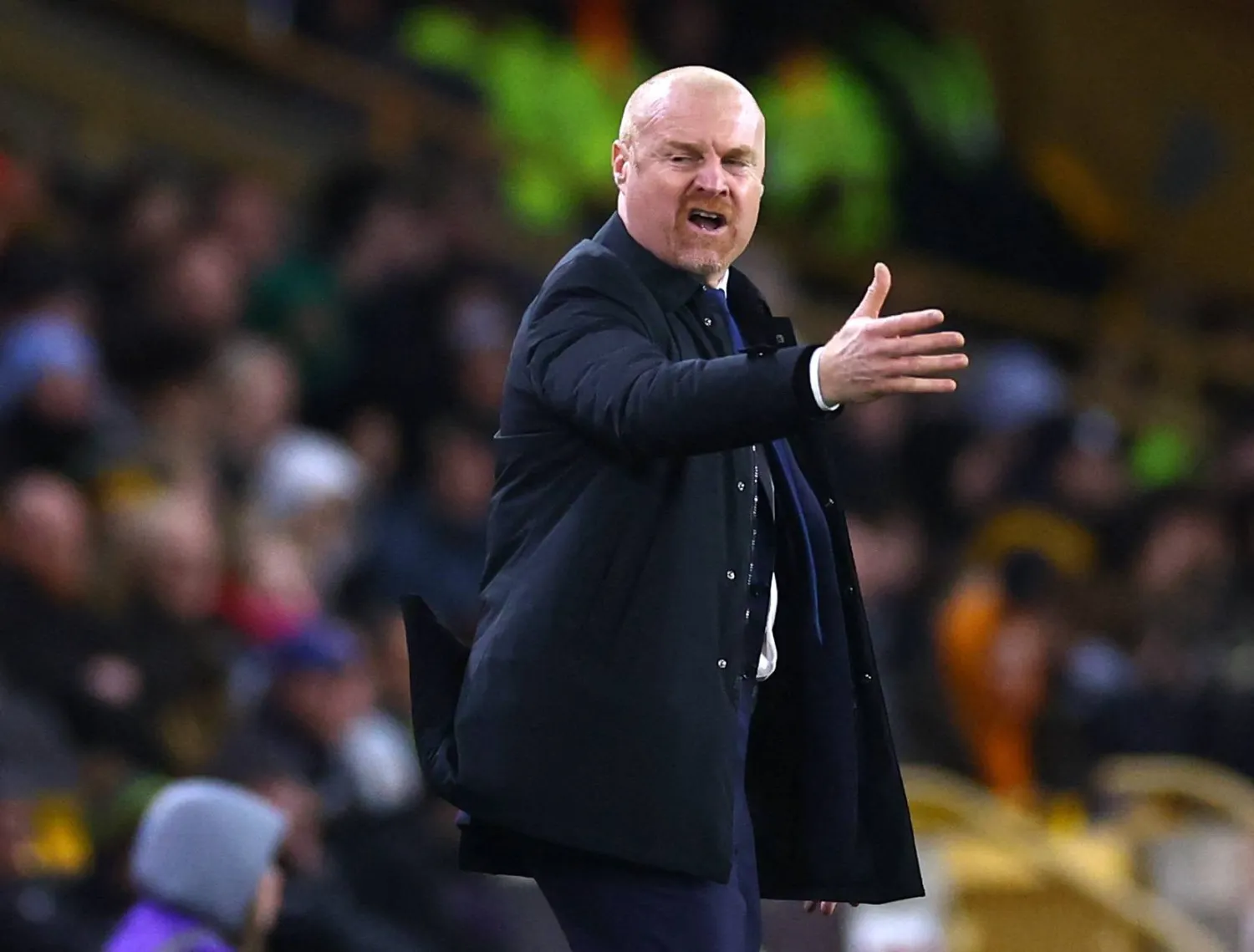 شون دايك مدرب إيفرتون (رويترز)