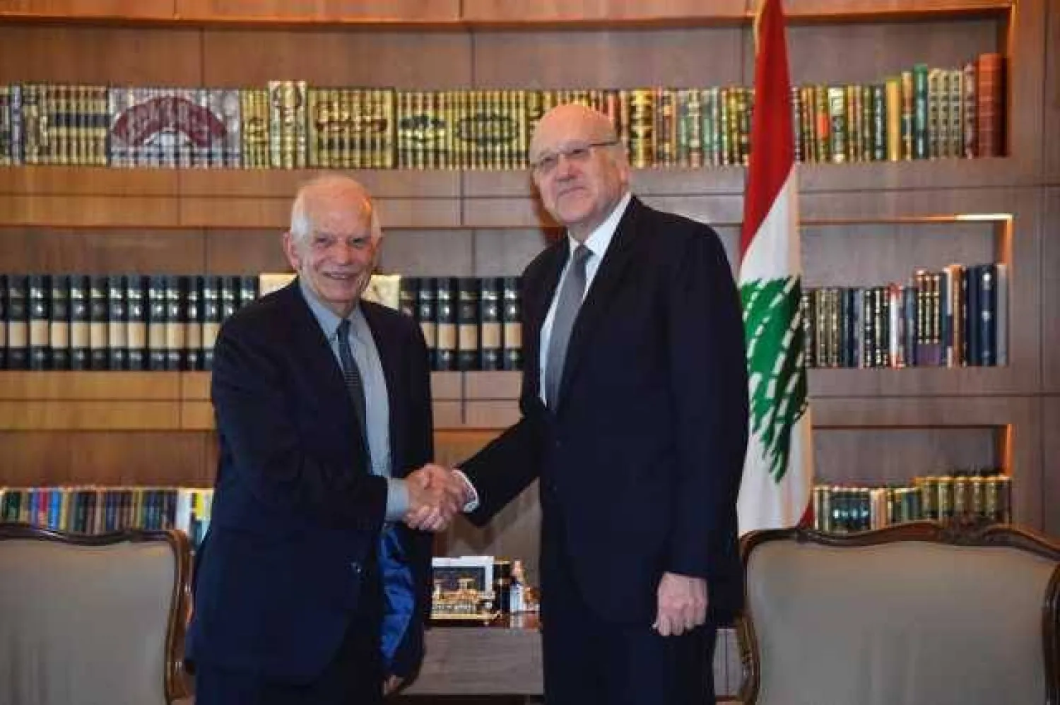 جانب من لقاء بوريل مع ميقاتي (دالاتي ونهرا)