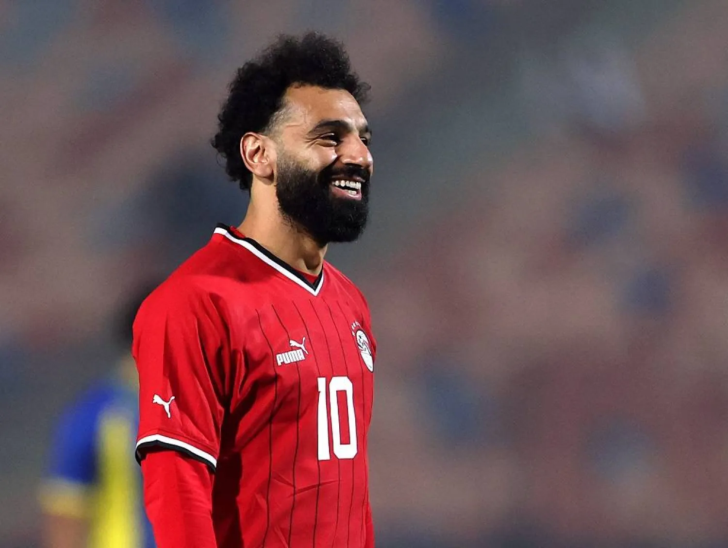 Football - International Friendly - Egypt v Tanzania - Cairo Stadium, Cairo, Egypt - January 7, 2024 Egypt's Mohamed Salah reacts. (Reuters)