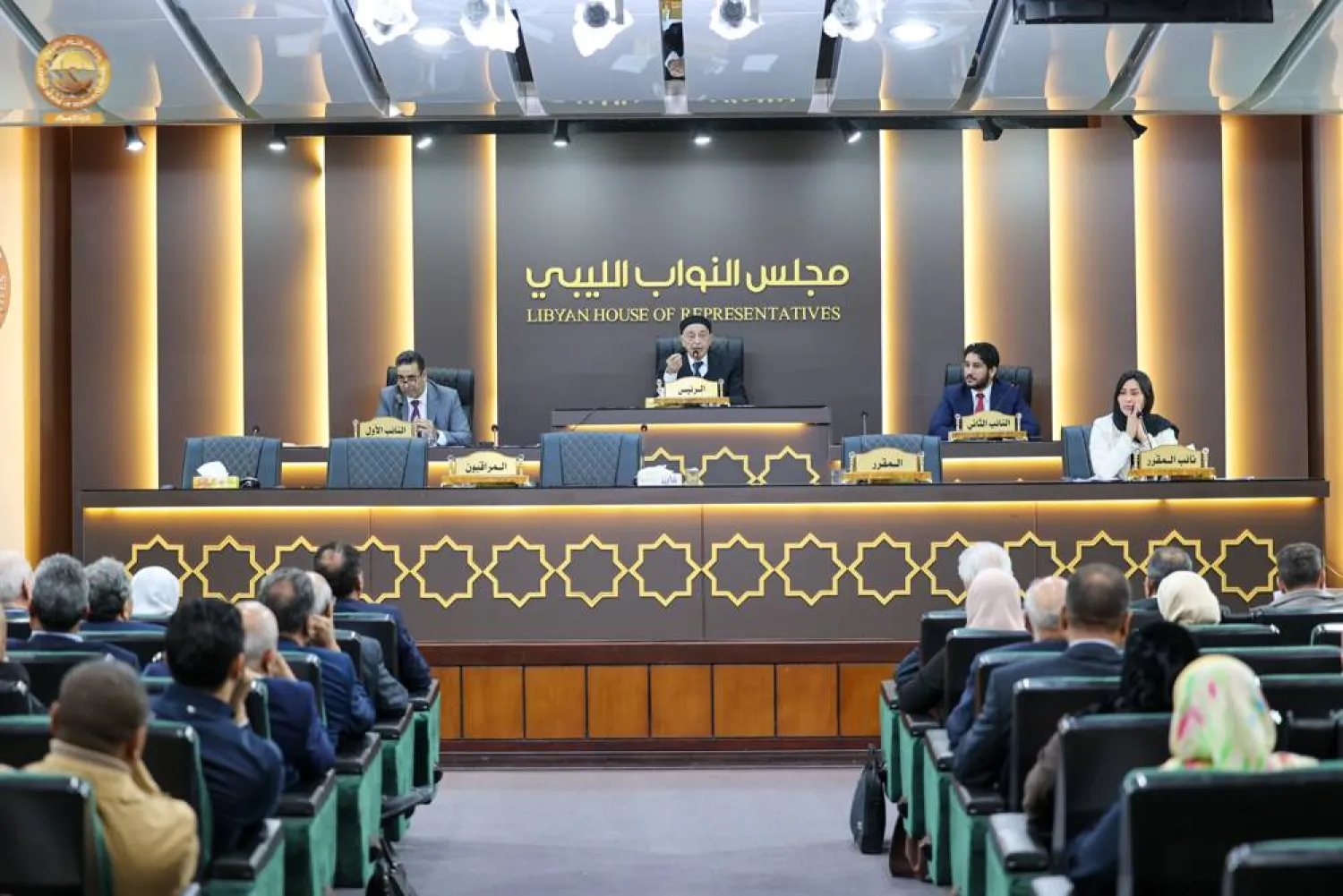 صورة وزعها مجلس النواب الليبي لجلسته في بنغازي