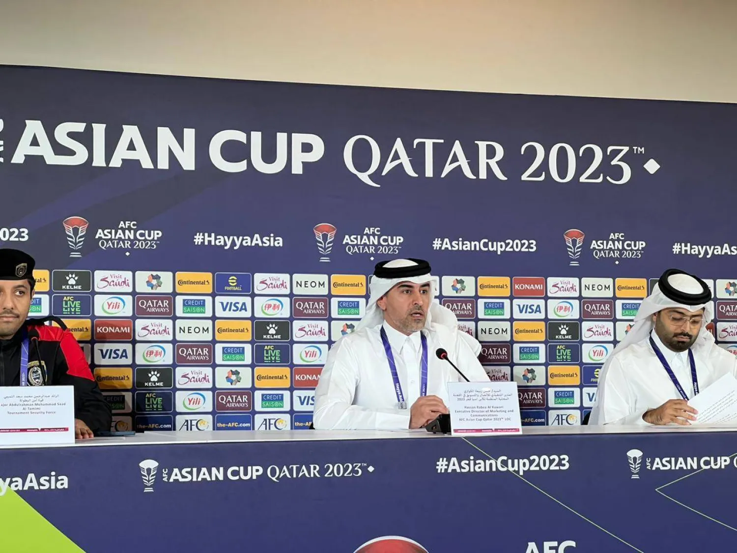 جانب من المؤتمر الصحافي (الشرق الأوسط)