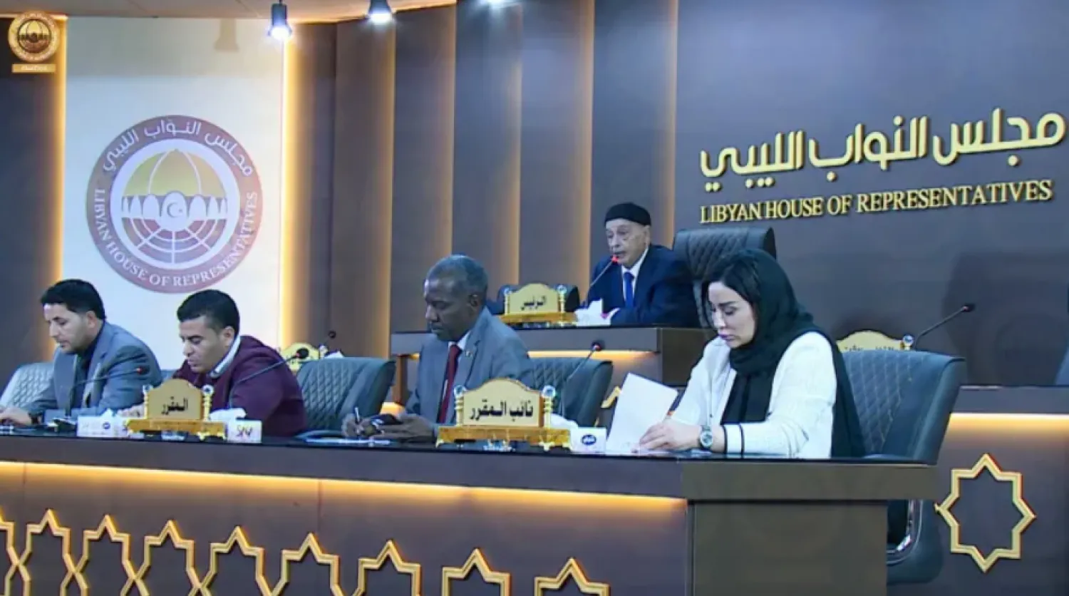 عقيلة صالح خلال جلسة سابقة في مجلس النواب (المجلس)