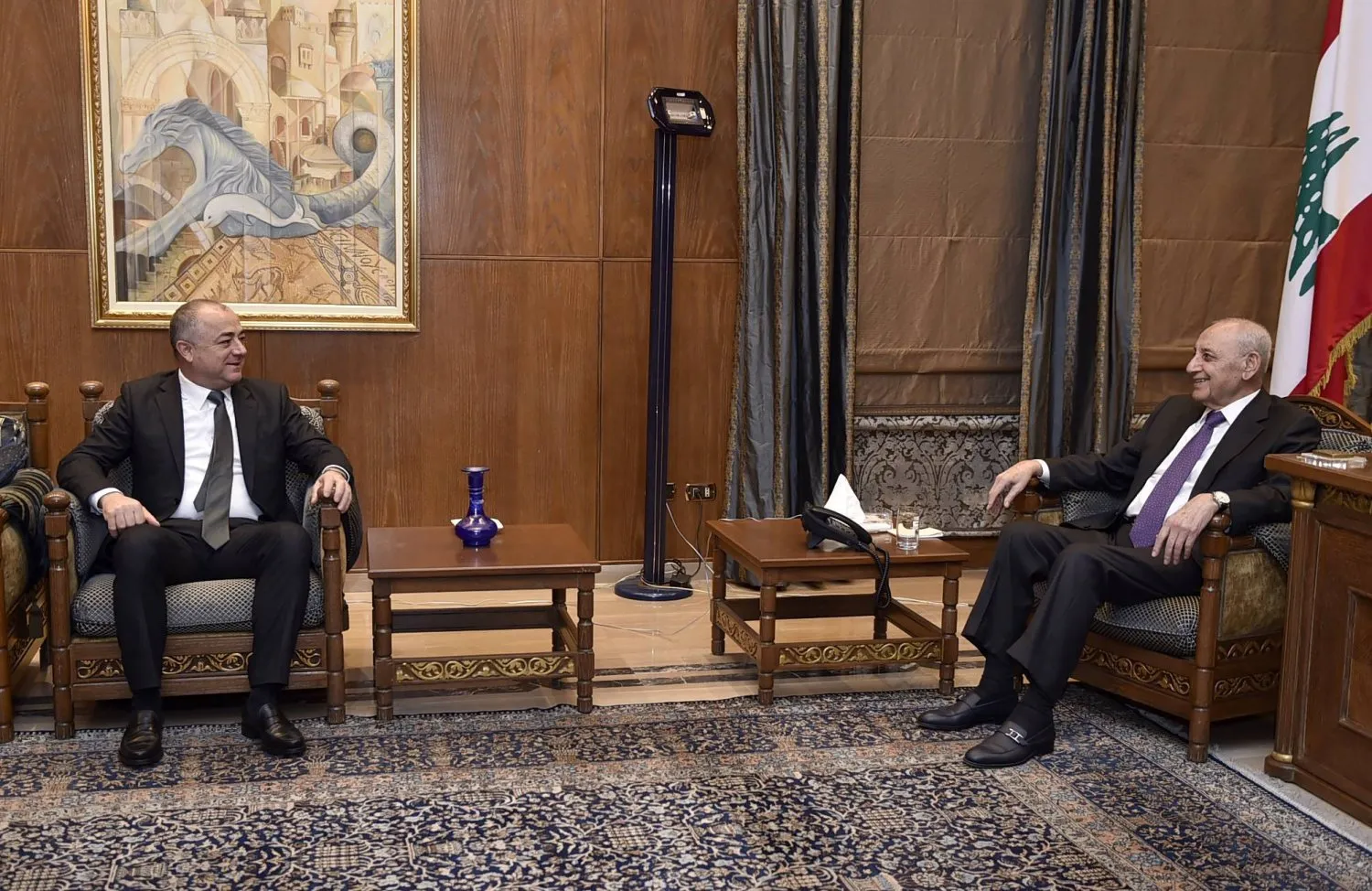 Ebu Saab, Roma’da ABD elçisiyle yaptığı görüşmenin içeriği hakkında Berri’ye bilgi verdi (Temsilciler Meclisi)