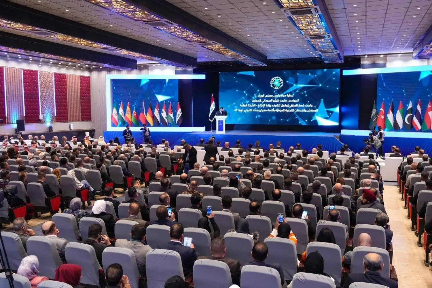 Iraqi Prime Minister Mohammed Shia Al-Sudani inaugurated the 47th edition of the Baghdad International Fair Wednesday. (Iraqi premiership website)