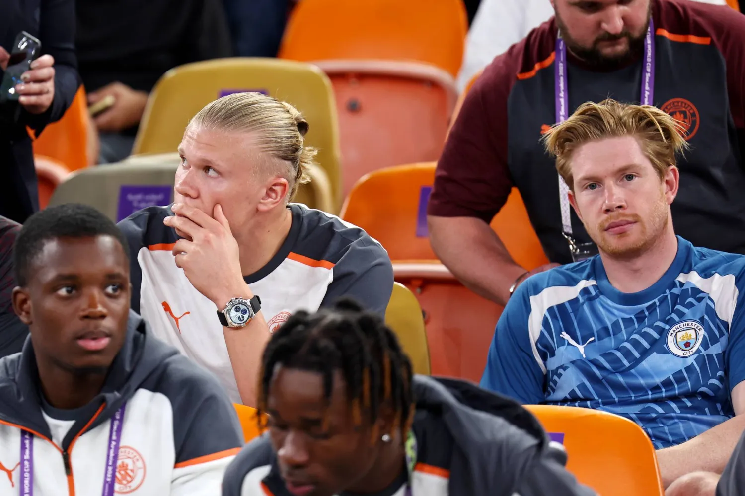 ثنائي مانشستر سيتي كيفين دي بروين وإيرلينغ هالاند (غيتي)