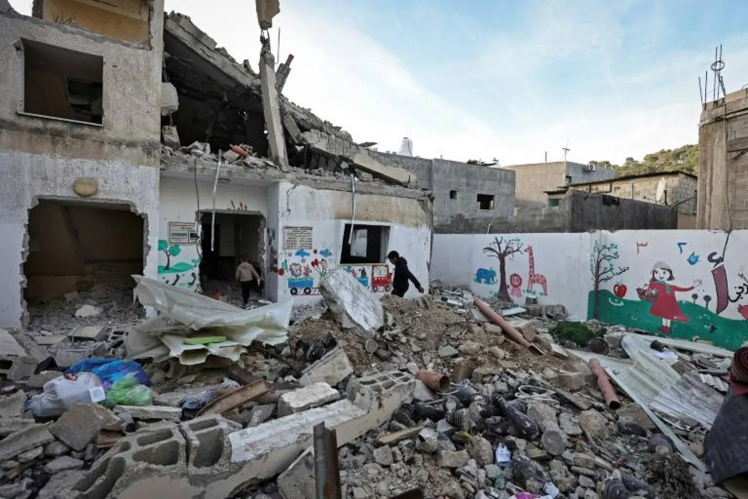 Israel says the raids are targeting militants - AFP