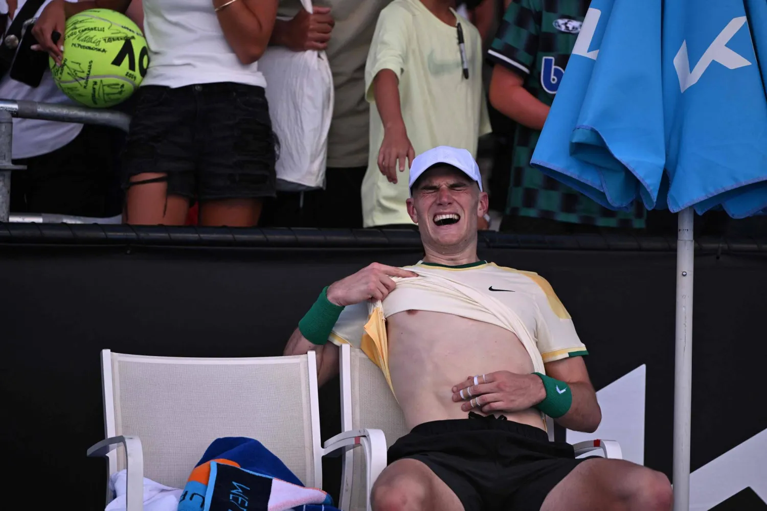 جاك درابر قاوم وعكته الصحية ليحقق أفضل انتصاراته كما وصفه (أ.ف.ب)