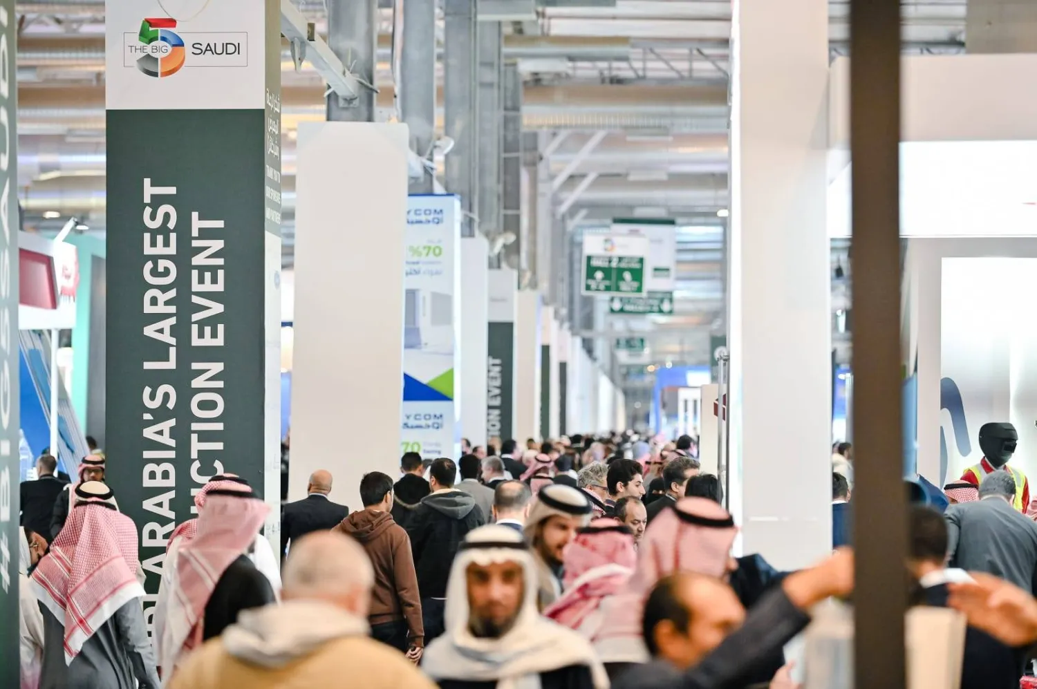 النسخة السابقة من معرض «بيغ فايف» بالسعودية والتي شهدت إقبالاً كبيراً من الحضور (الشرق الأوسط)