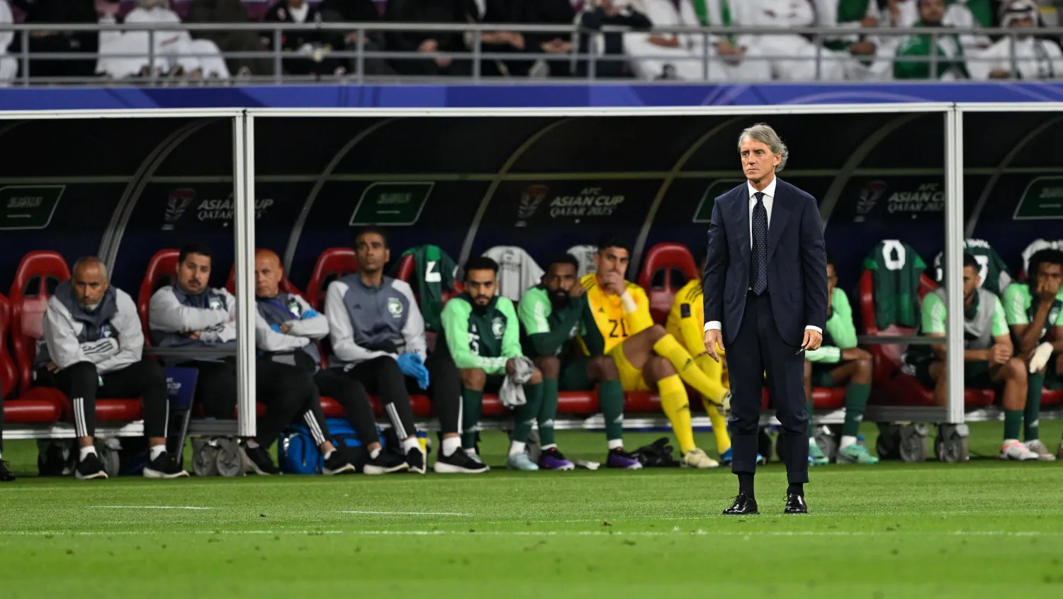 مانشيني قال إنه تجاوز مرحلة أن يشعر بالضغط (تصوير: علي خمج)