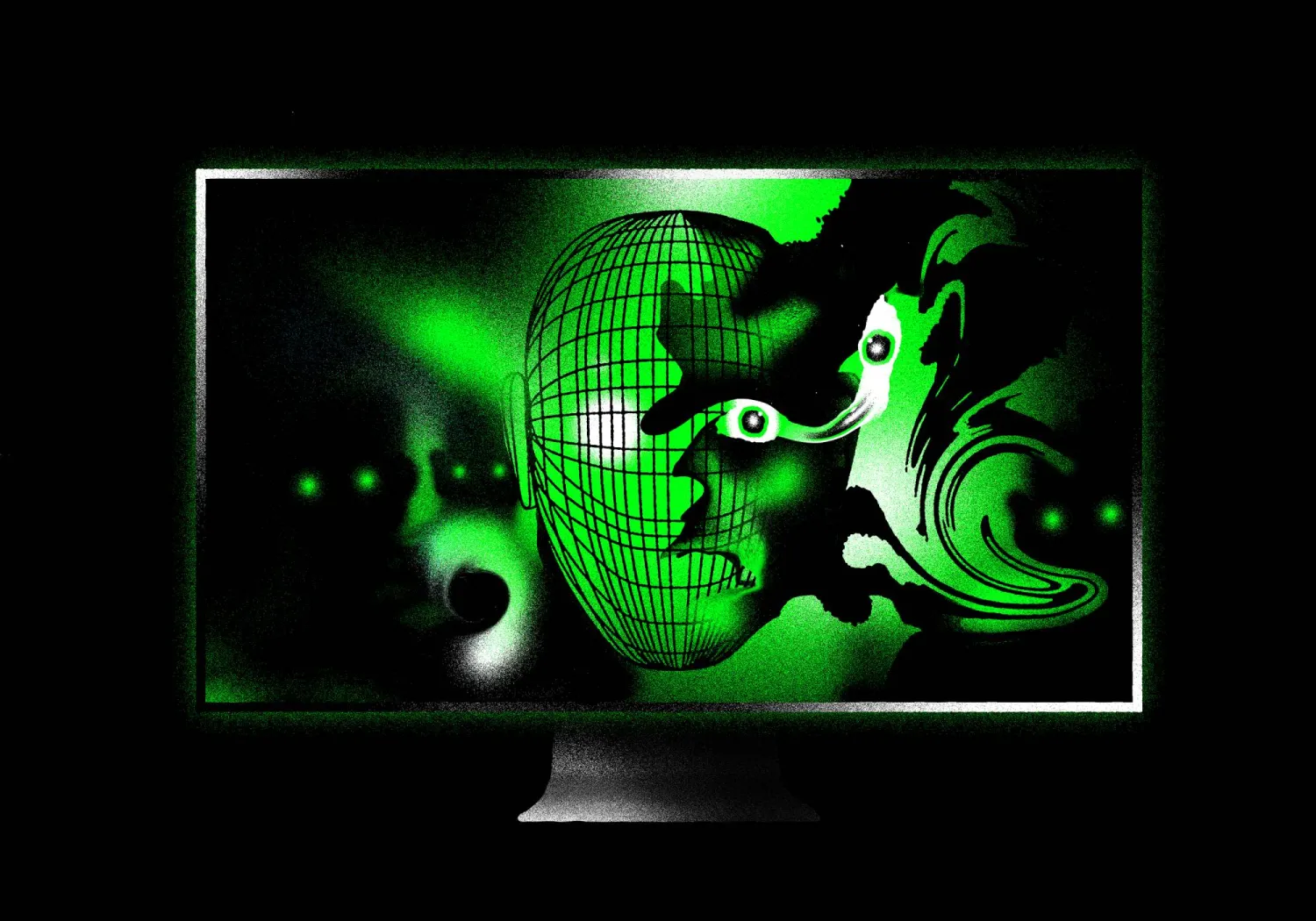 مترصدون إلكترونيون يزيفون الصور والأصوات في زوايا الشبكة السوداء