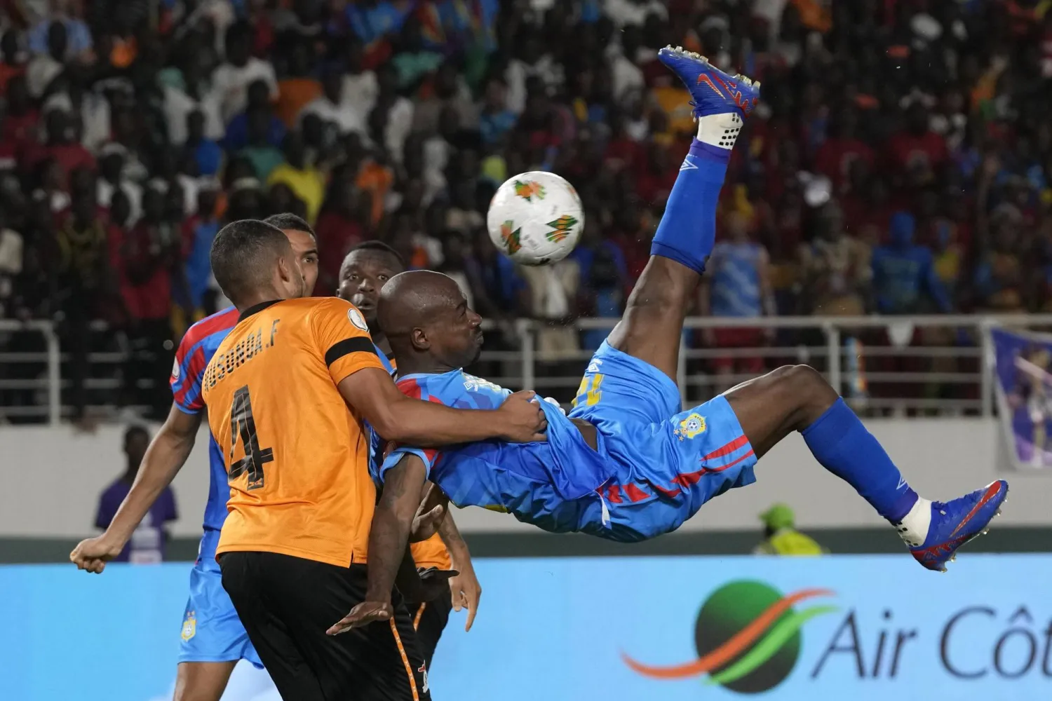 من مباراة الكونغو وزامبيا في كأس أمم أفريقيا (أ.ب)