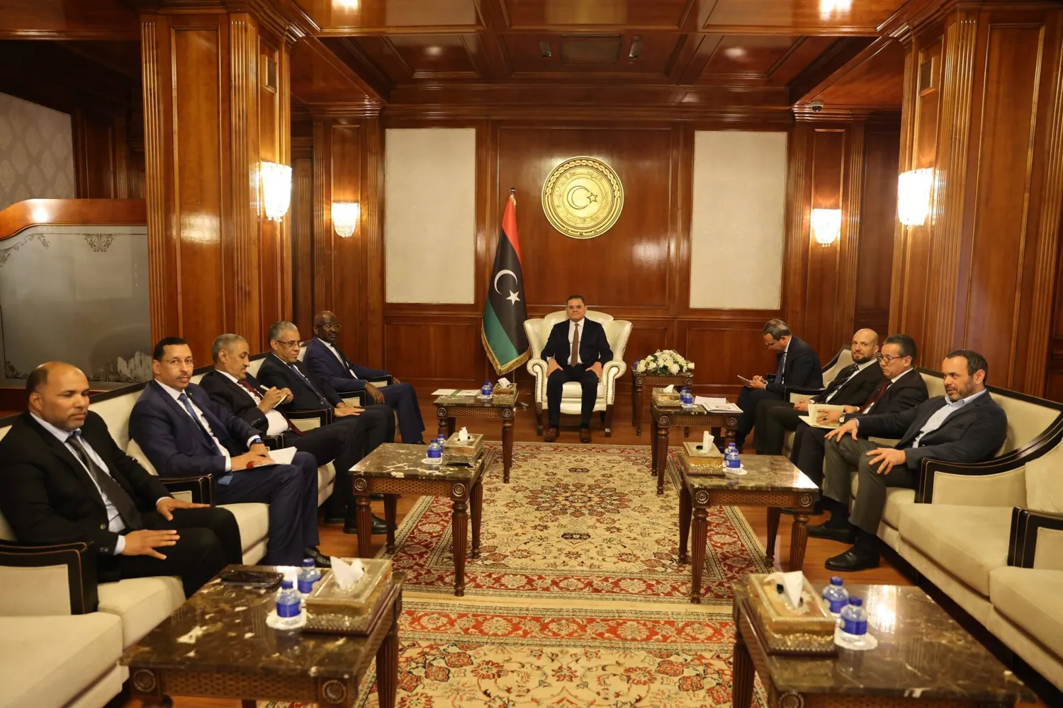 الدبيبة يستقبل وزير الشؤون الخارجية والتعاون والموريتانيين في الخارج الدكتور محمد سالم (حكومة «الوحدة»)