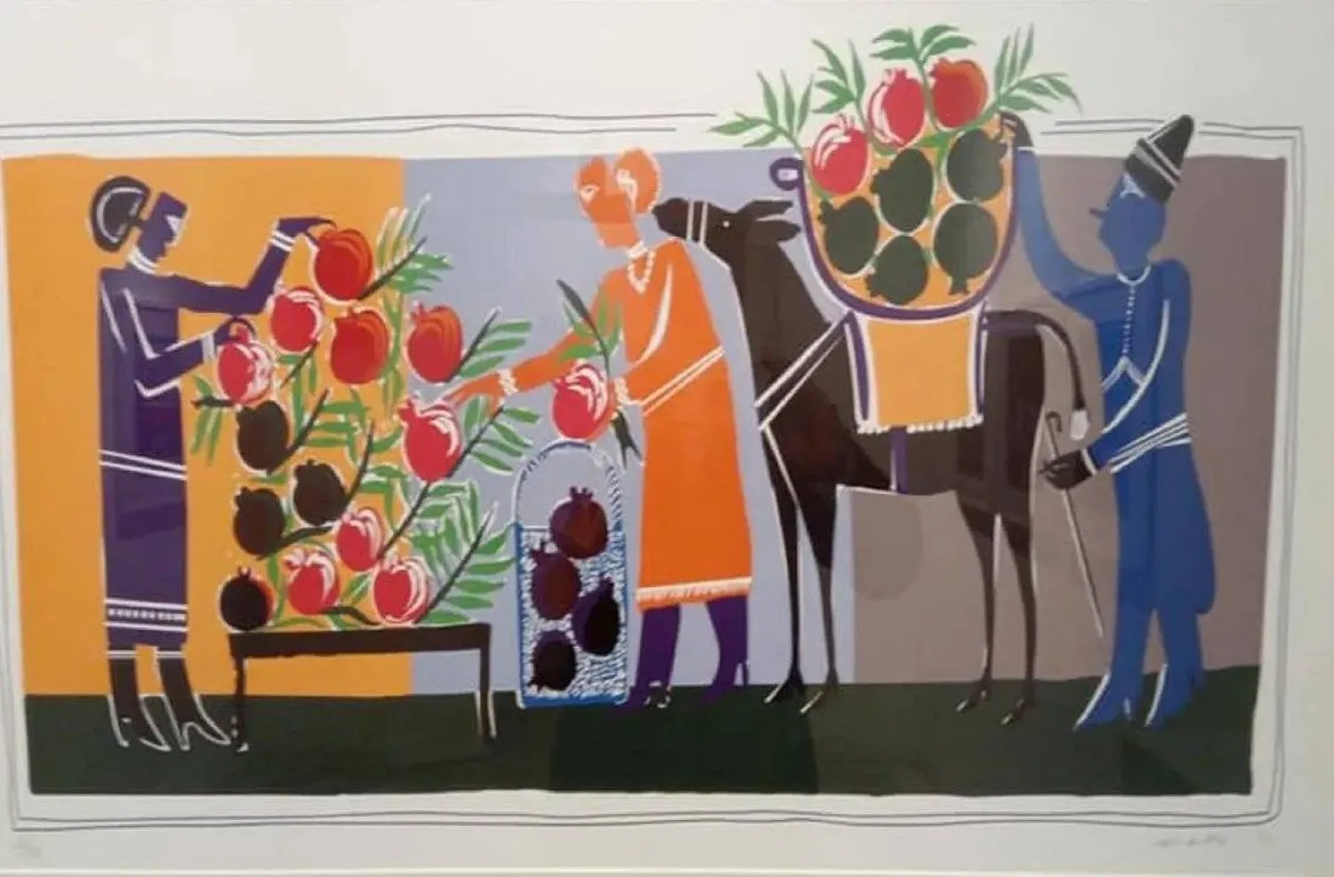 من لوحات حسين ماضي  (إكس)