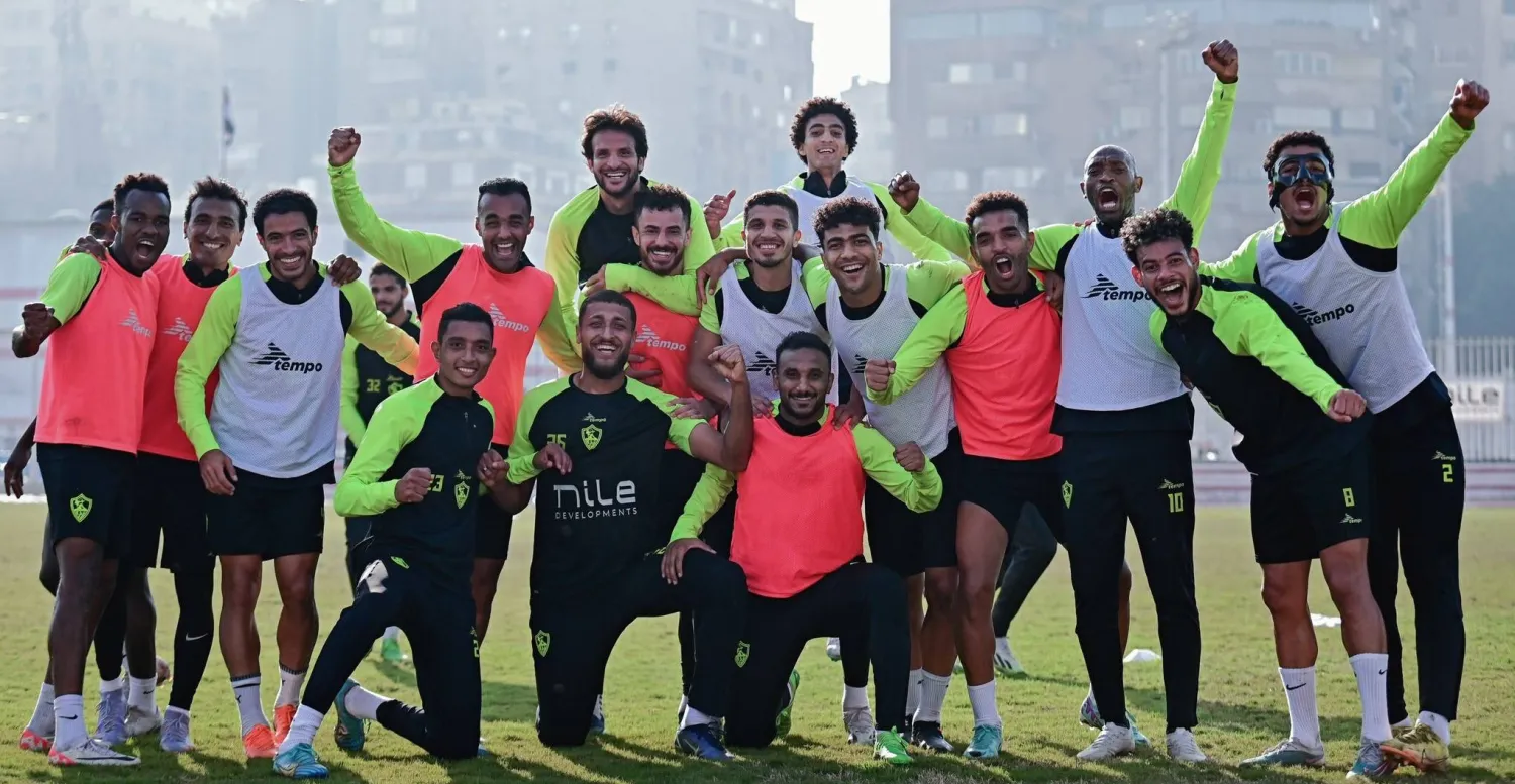 لاعبو الزمالك خلال التدريبات (الزمالك)
