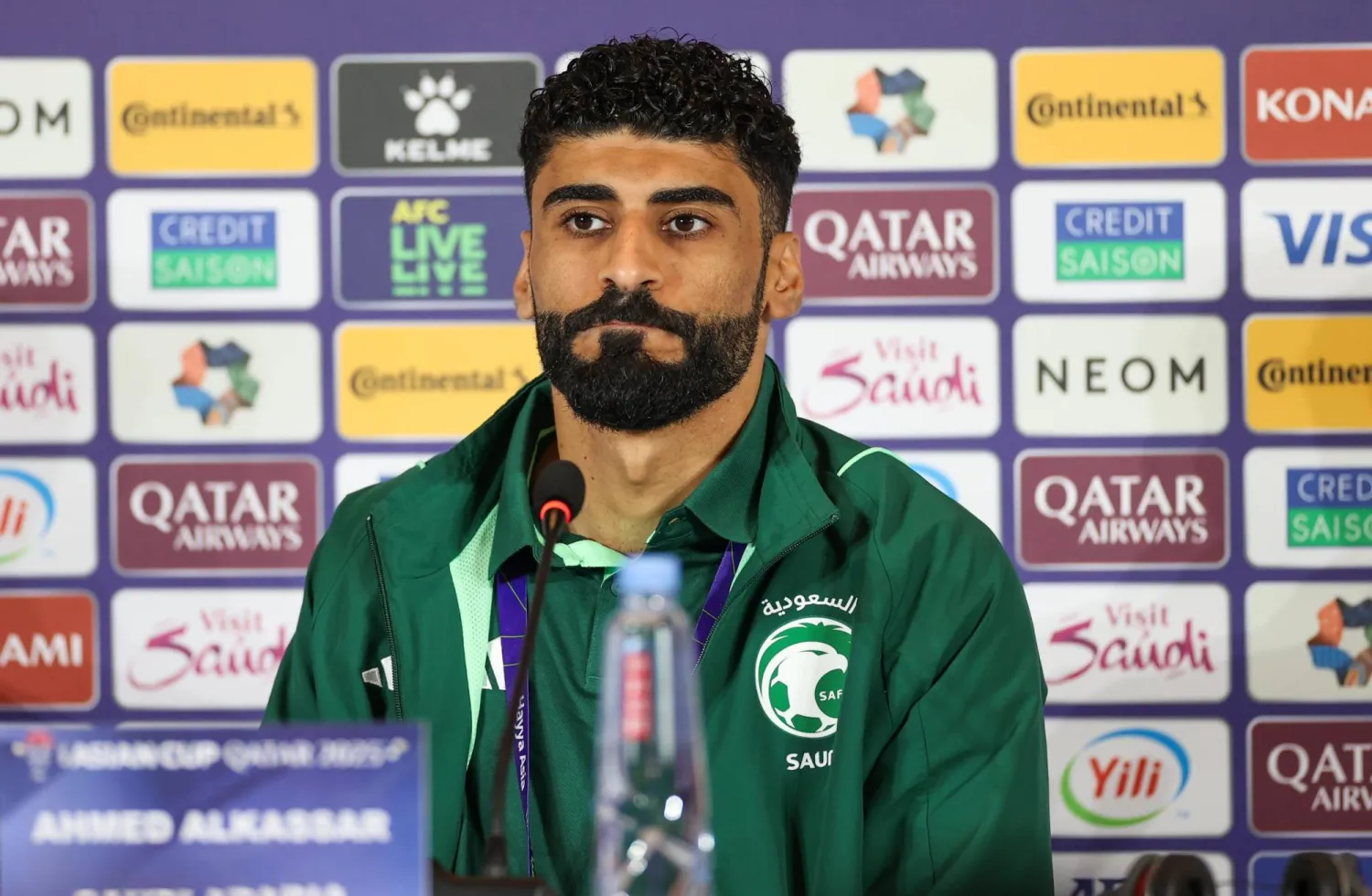 أحمد الكسار في المؤتمر الصحافي (تصوير: علي خمج)