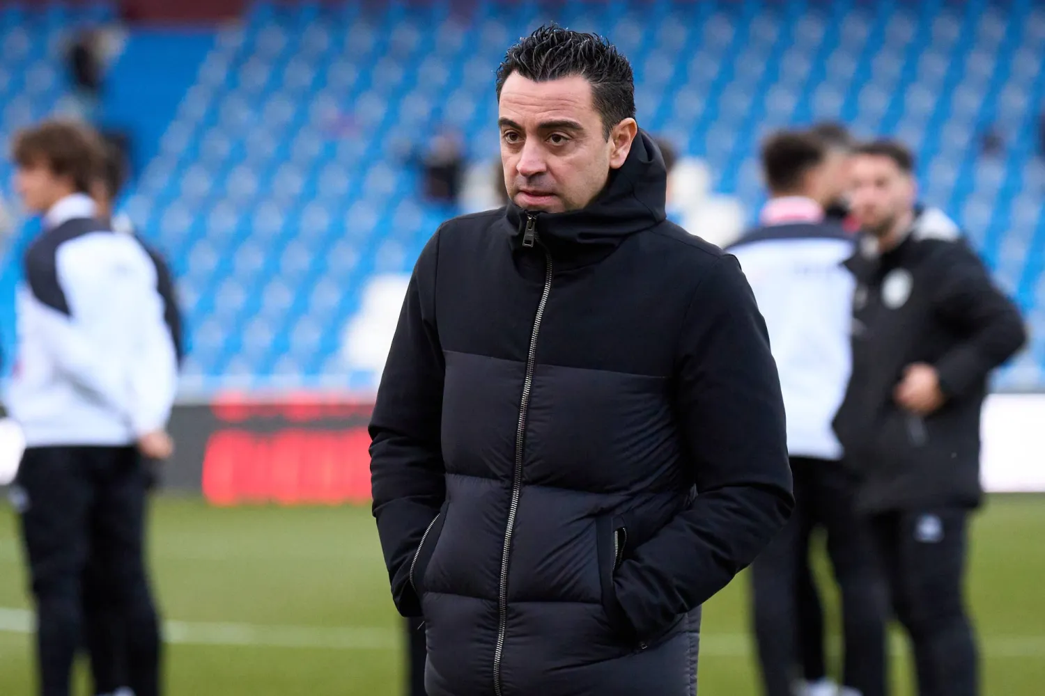 تشافي هرنانديز مدرب برشلونة (غيتي)