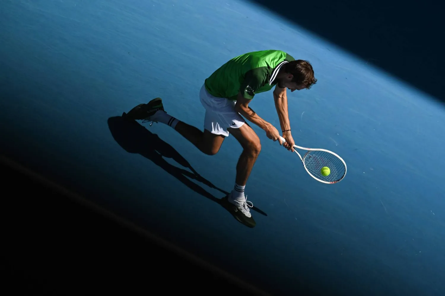 الروسي دانييل مدفيديف تأهل إلى الدور ربع النهائي (أ.ف.ب)