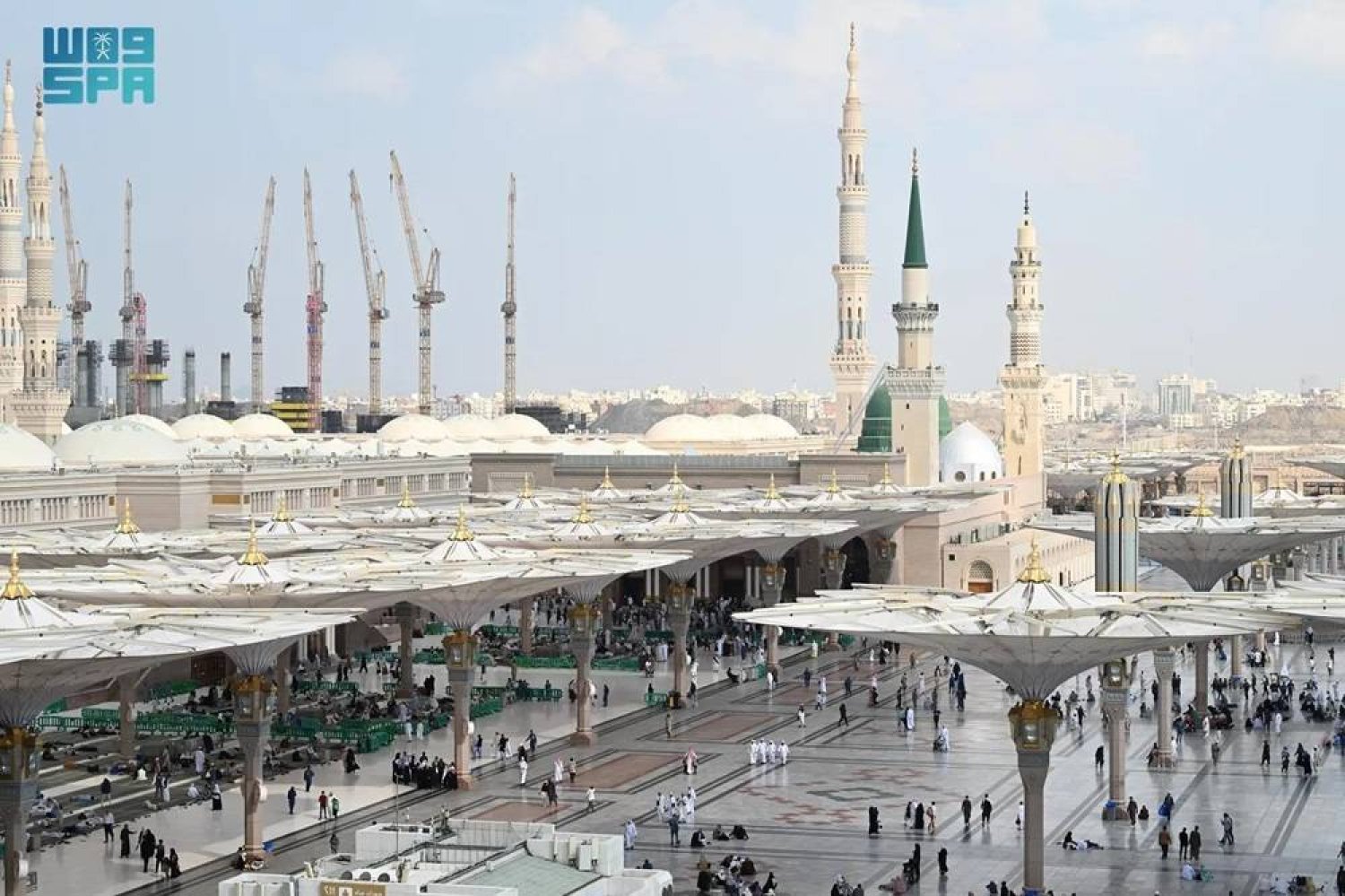 The Prophet's Mosque received over 280 million worshipers in 2023. (SPA)