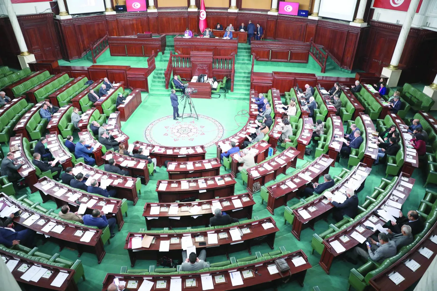 من إحدى الجلسات البرلمانية (موقع البرلمان التونسي)