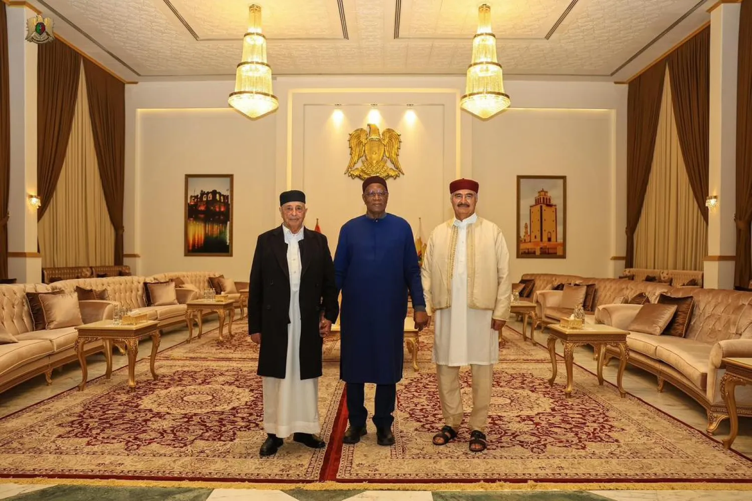 باتيلي يتوسط حفتر وصالح في اجتماع سابق بالقيادة العامة في شرق ليبيا (القيادة العامة)