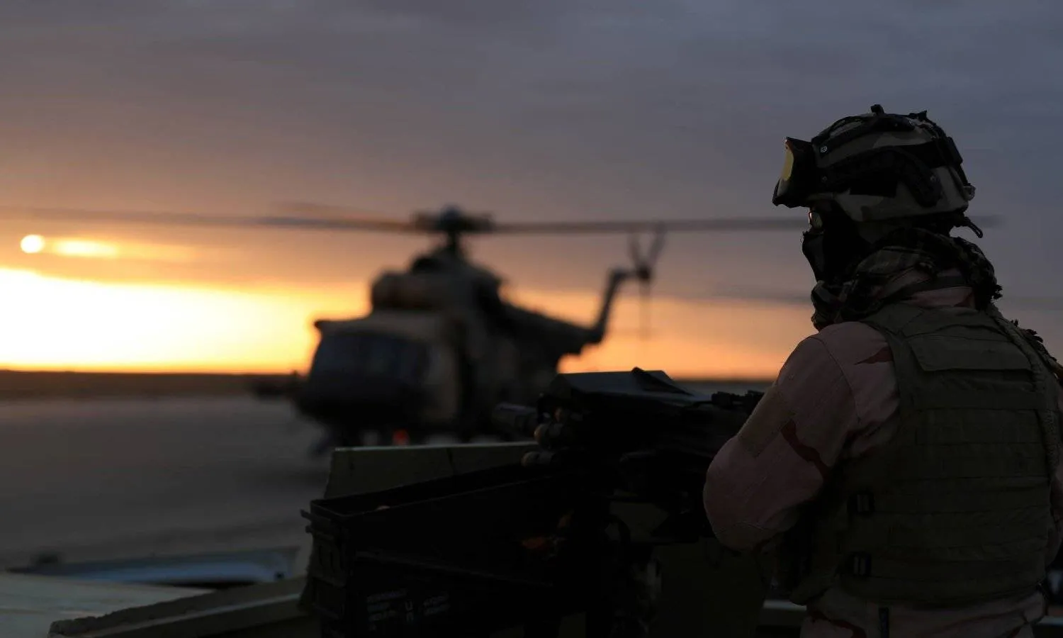 A member of Iraqi security forces is seen at Ain al-Asad airbase in the Anbar province, Iraq December 29, 2019. REUTERS/Thaier Al-Sudani/File Photo