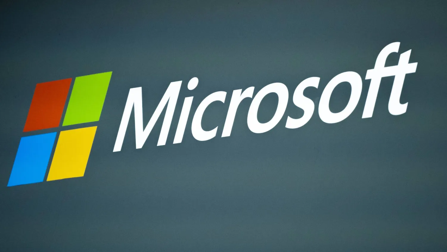 FILE - The Microsoft logo is shown at the Mobile World Congress 2023 in Barcelona, Spain, on March 2, 2023. (AP Photo/Joan Mateu Parra, File)