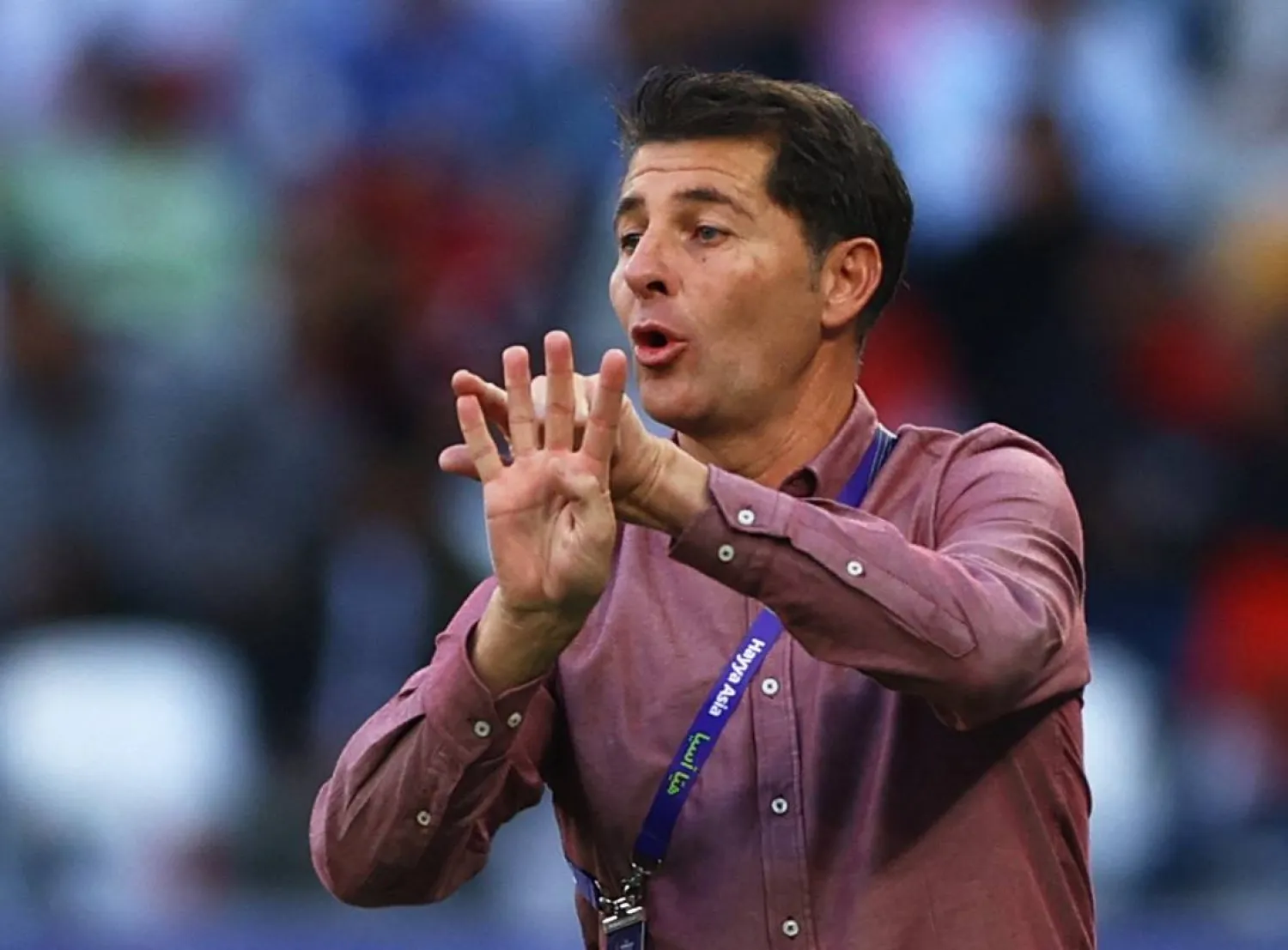 الإسباني خيسوس كاساس مدرب العراق (رويترز)