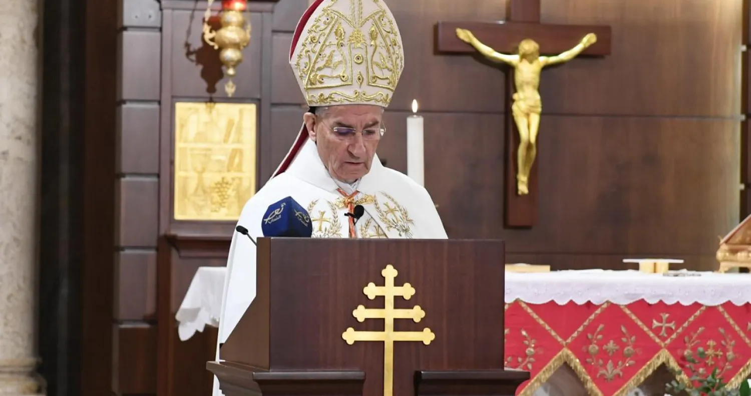 الراعي في عظة الأحد في بكركي (الوكالة الوطنية)