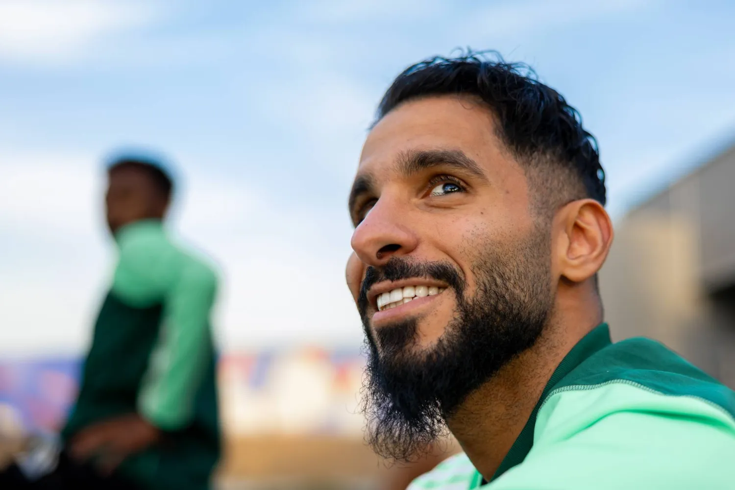 صالح الشهري مهاجم المنتخب السعودي (الشرق الأوسط)