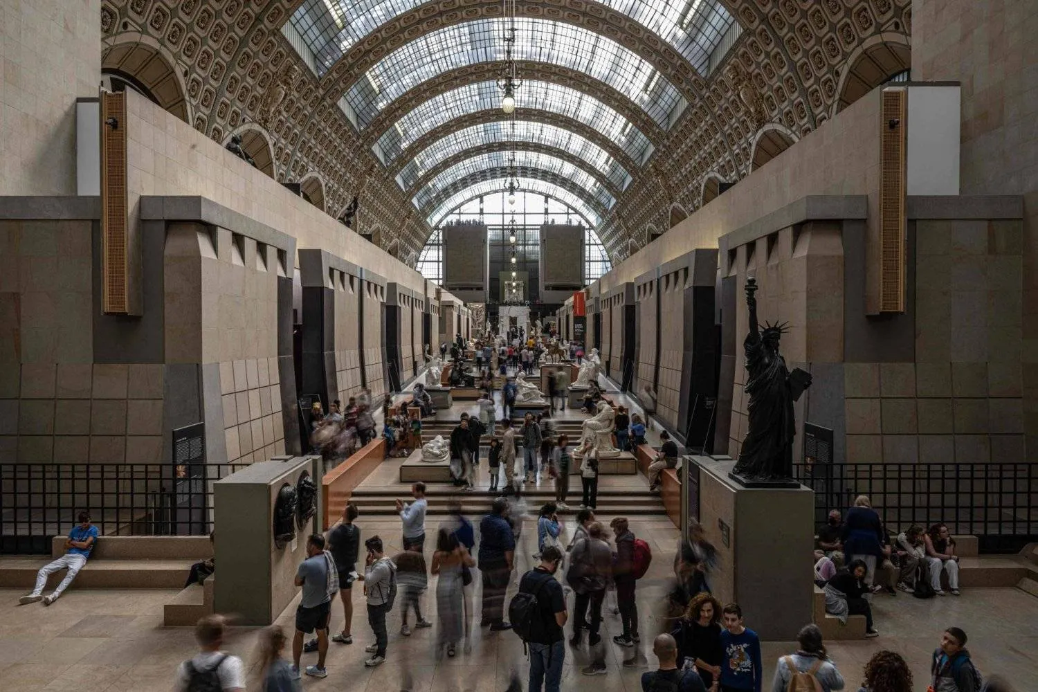 Visitors at the Orsay museum in Paris. AFP