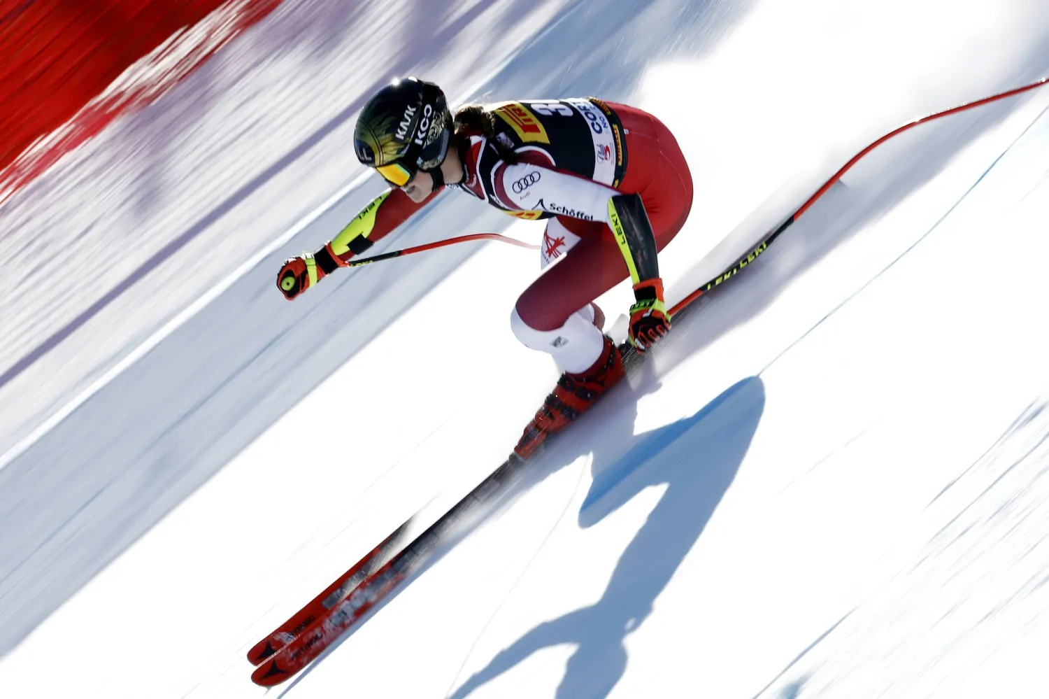 لقطة سابقة من منافسات التزلج (أ.ب)