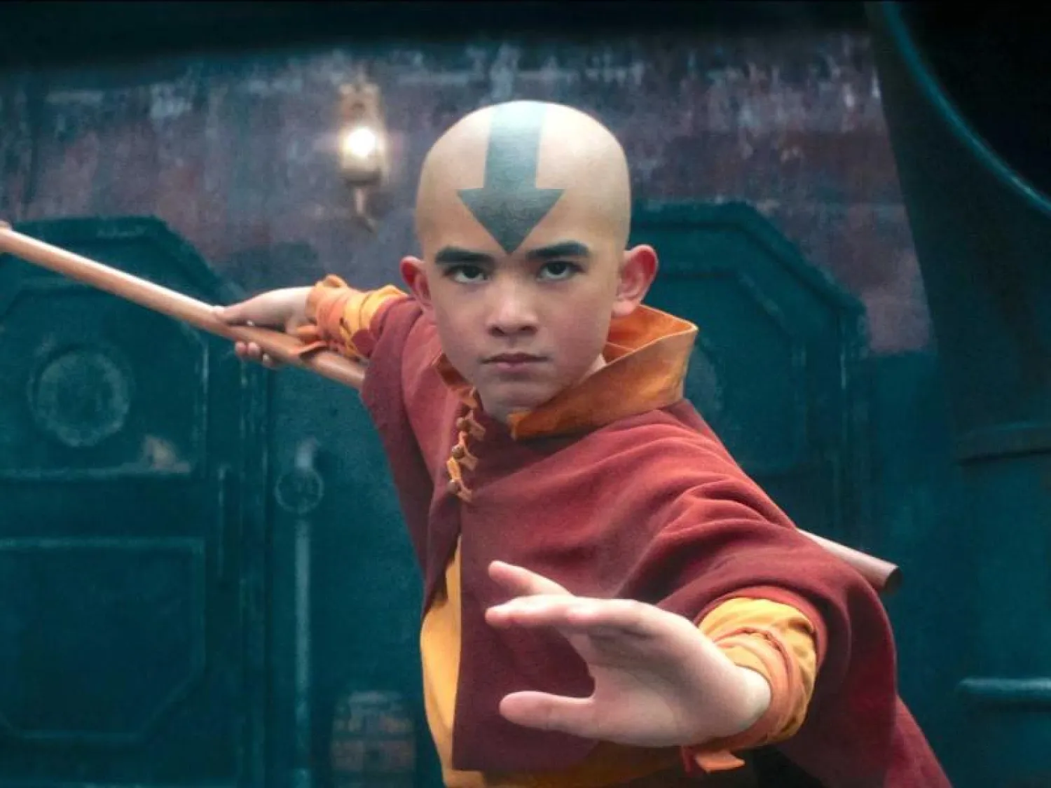 Gordon Cormier, Avatar: The Last Airbender'da Aang rolünde (Netflix)