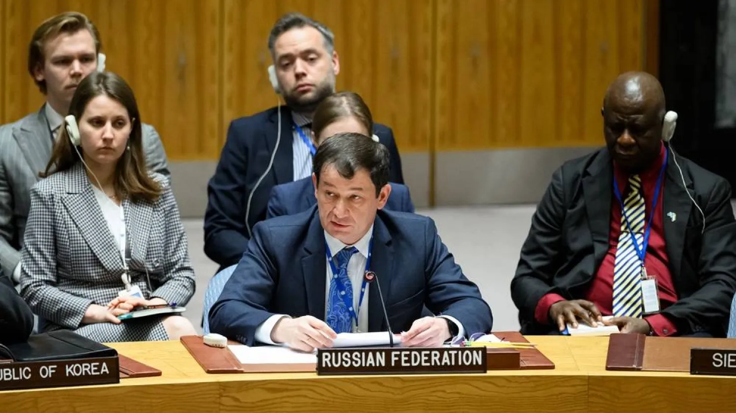 نائب مندوب روسيا الدائم لدى «الأمم المتحدة» دميتري بوليانسكي (حساب البعثة على «إكس»)
