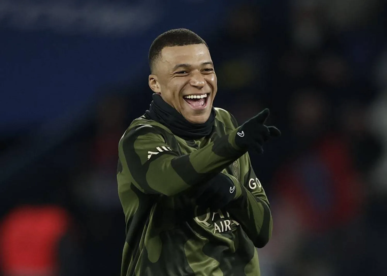 Football - Ligue 1 - Paris St Germain v Brest - Parc des Princes, Paris, France - January 28, 2024 Paris St Germain's Kylian Mbappe during the warm up before the match. (Reuters)