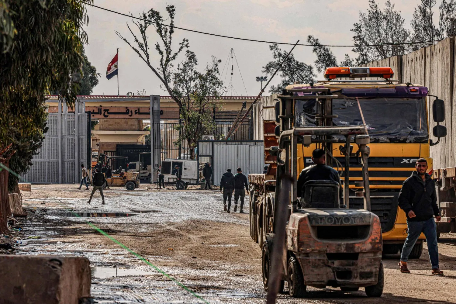 معبر رفح بين مصر وقطاع غزة (أ.ف.ب)