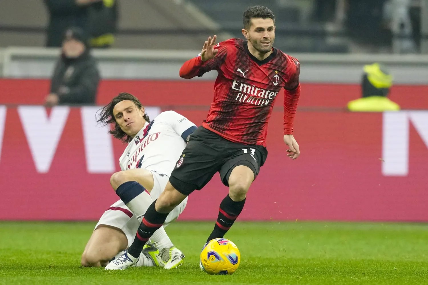  بوليسيتش يعد النجم الأبرز بين الاميركان في هذا الجيل لكن مسيرته تعثرت في تشيلسي لينتقل الى ميلان (اب)